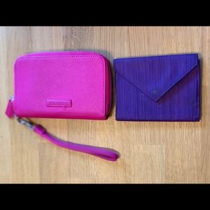 Bundle of Vera Bradley Clutch & small wallet